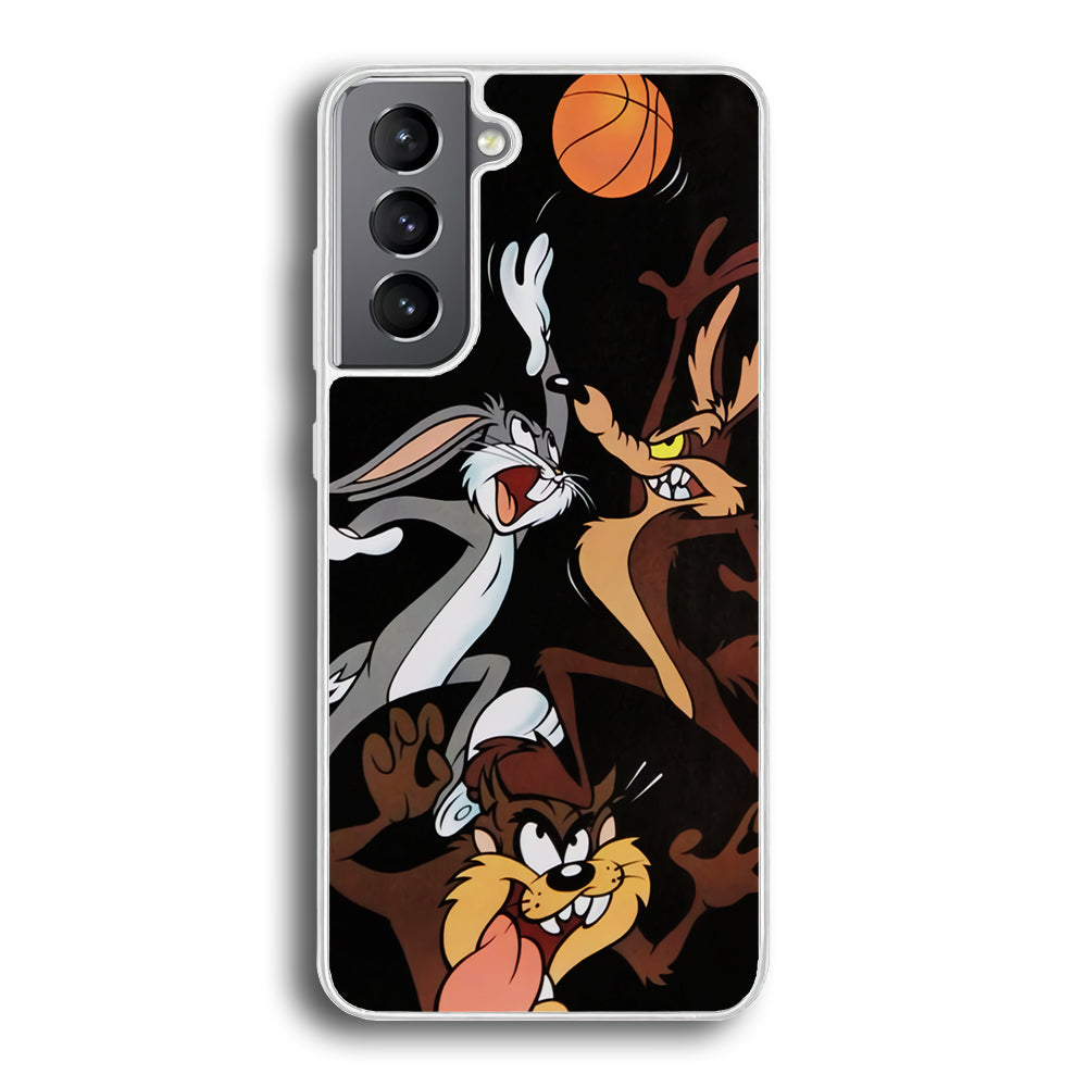 Bugs Bunny Coyote And Taz Playing Basketball Samsung Galaxy S21 Case