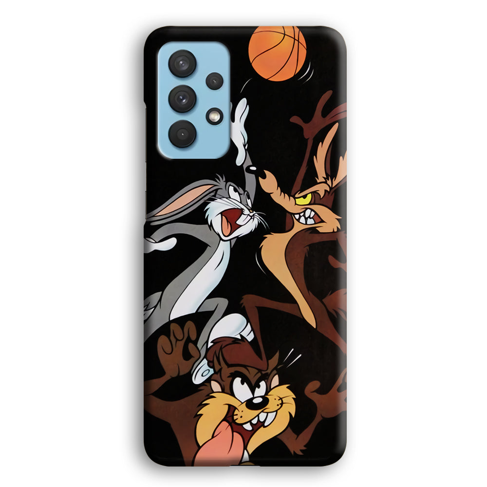 Bugs Bunny Coyote And Taz Playing Basketball Samsung Galaxy A32 Case