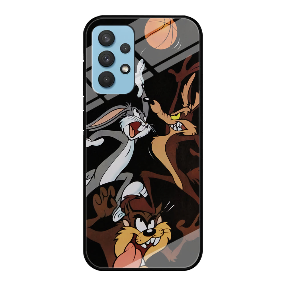 Bugs Bunny Coyote And Taz Playing Basketball Samsung Galaxy A32 Case