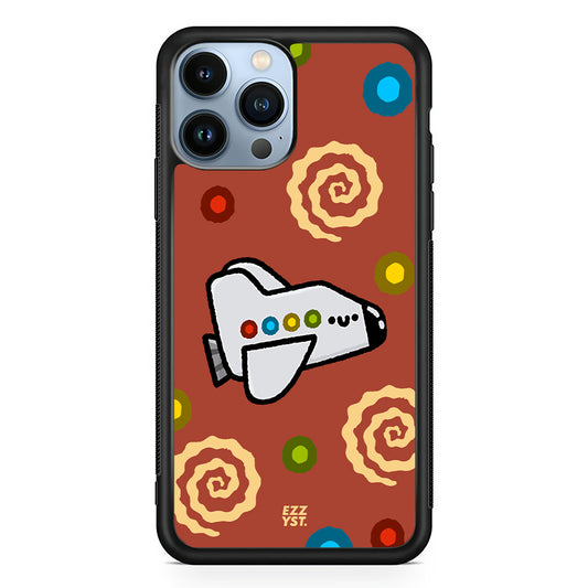 Cartoon Cosmos Space Ship Magsafe iPhone Case