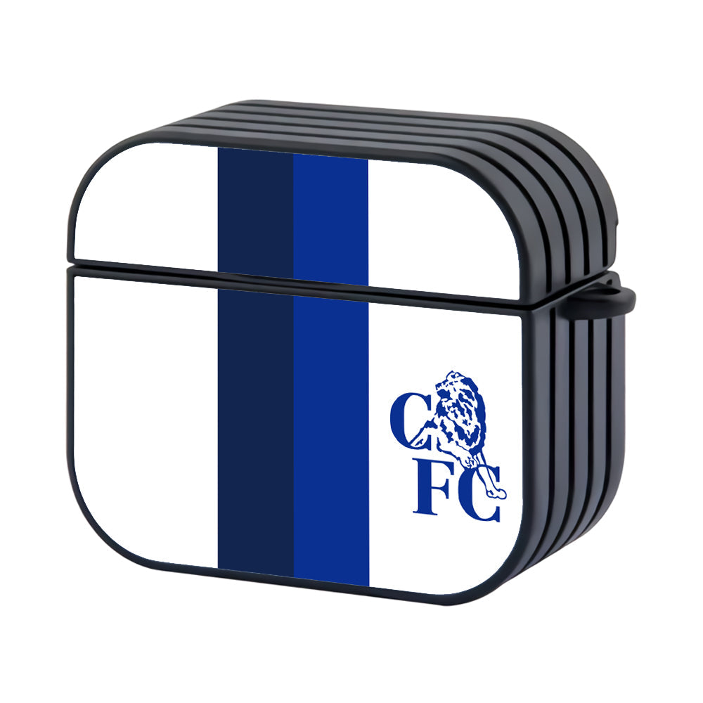 Chelsea Away Old Jersey Hard Plastic Case Cover For Apple Airpods 4 - Ezzystore