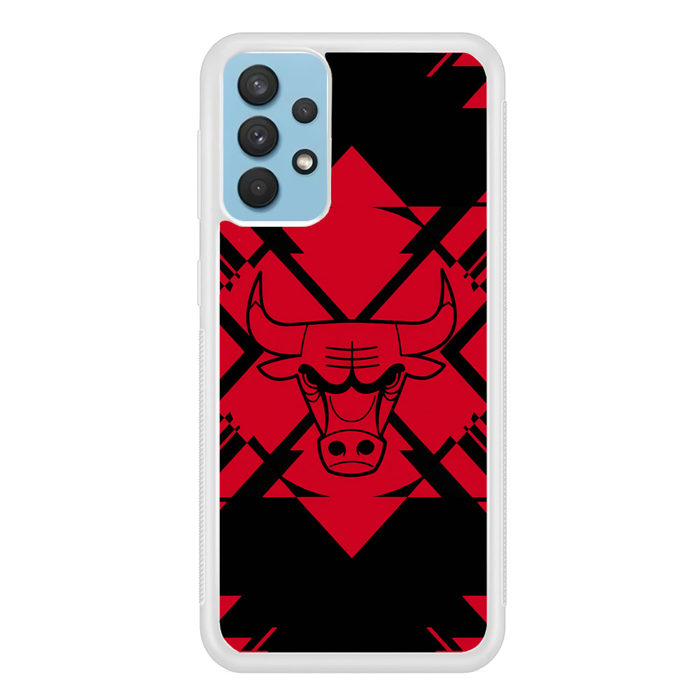 Chicago Bulls Aesthetic Shapes Samsung Galaxy A32 Case