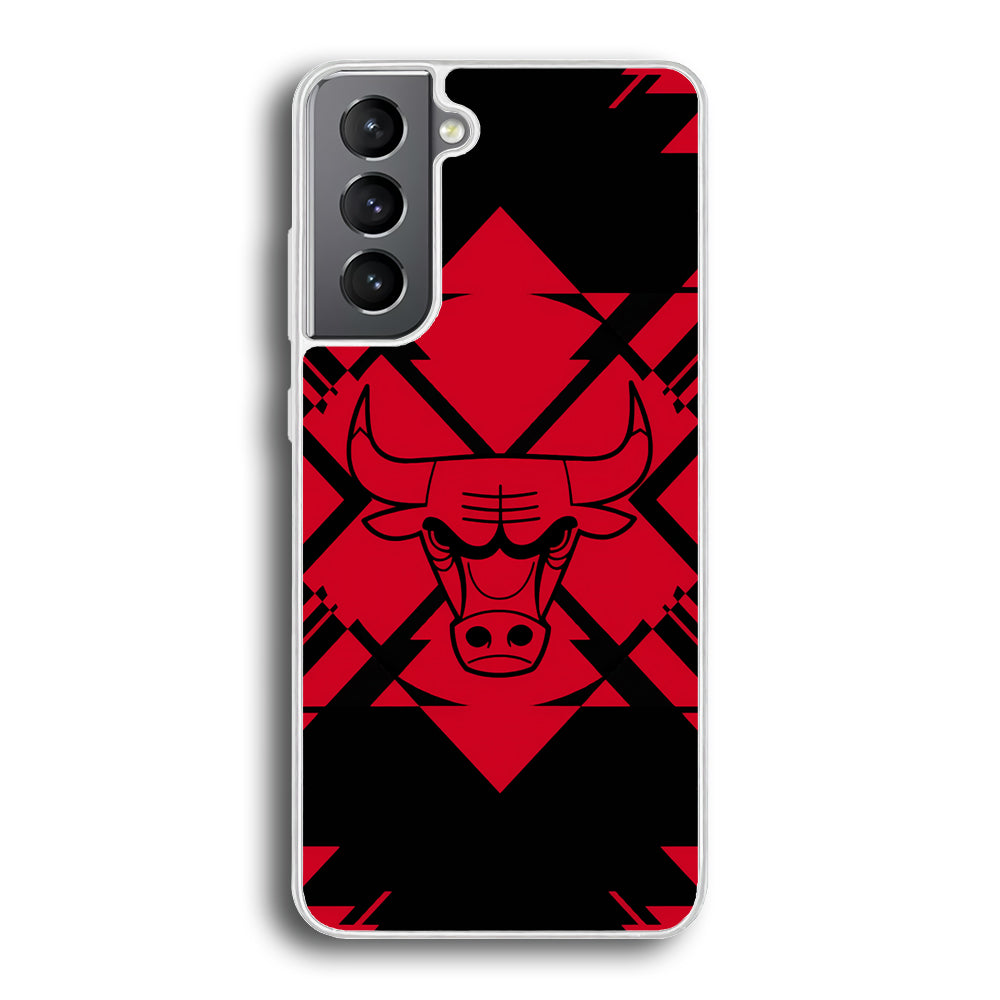 Chicago Bulls Aesthetic Shapes Samsung Galaxy S21 Case