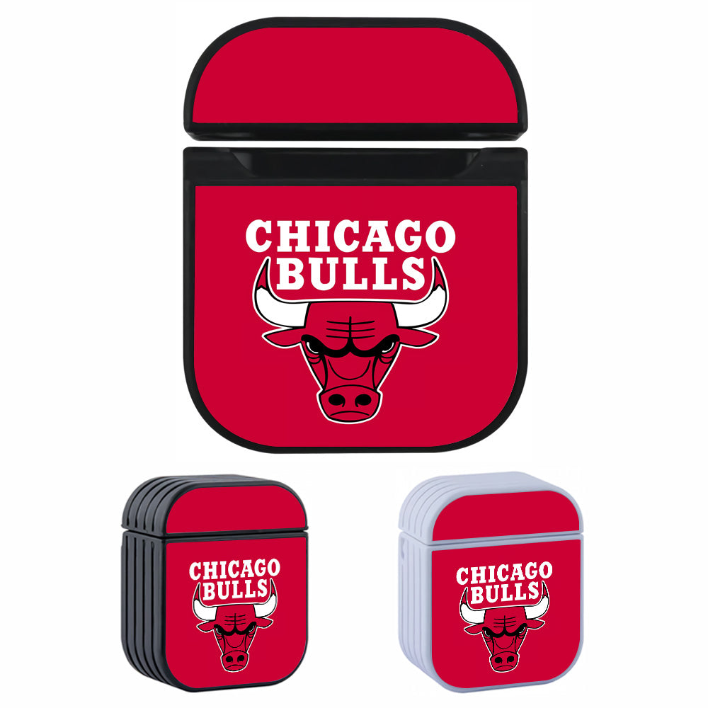 Chicago Bulls Logo NBA Aesthetic Hard Plastic Case Cover For Apple Airpods