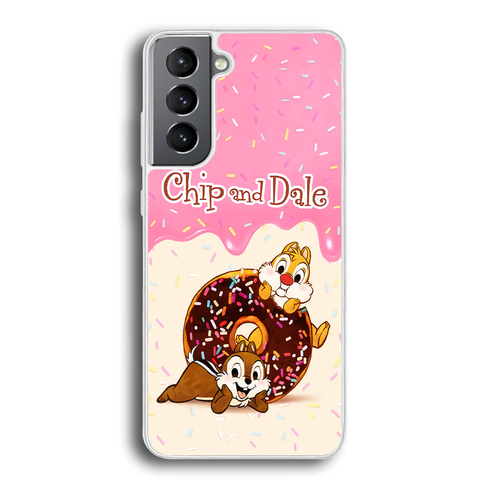 Chip And Dale Donut Creamy Samsung Galaxy S21 Case
