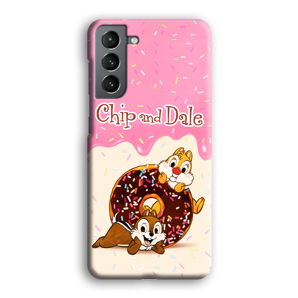 Chip And Dale Donut Creamy Samsung Galaxy S21 Case