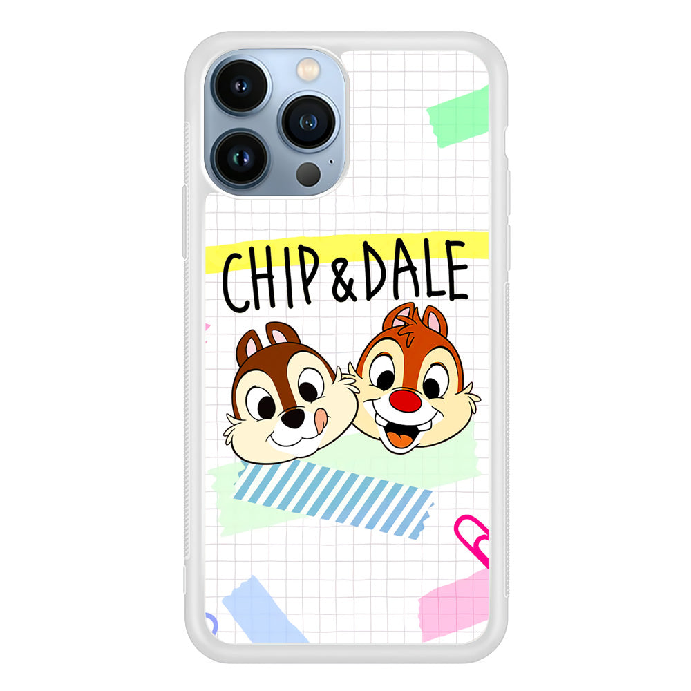 Chip And Dale Paper Clip Aesthetic iPhone 14 Pro Case