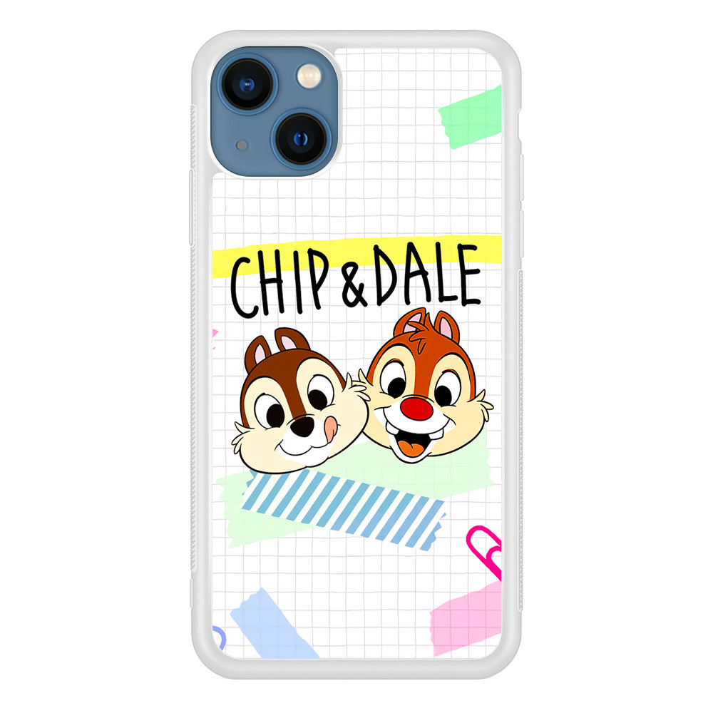 Chip And Dale Paper Clip Aesthetic iPhone 15 Plus Case