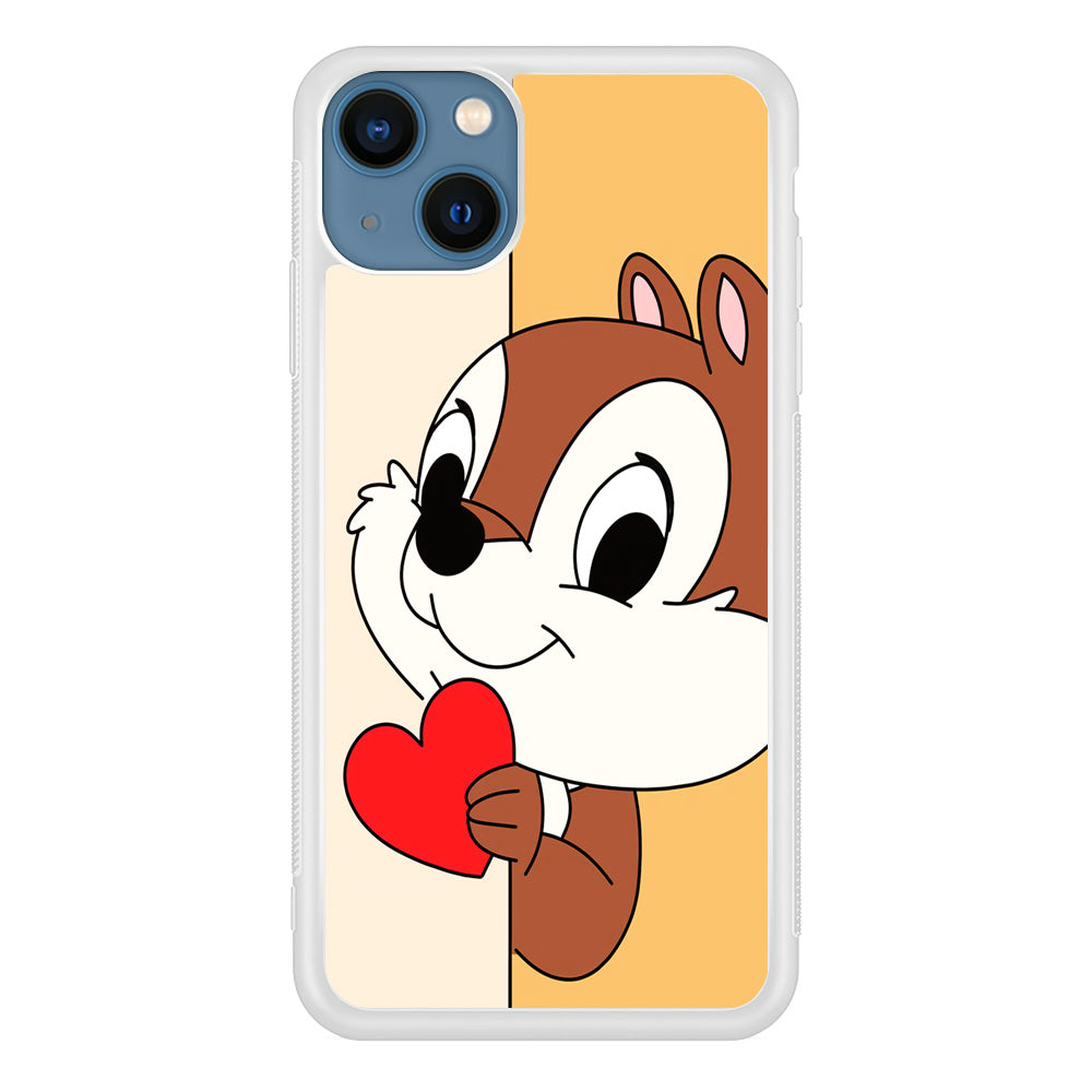 Chip Character Give Love Chip And Dale iPhone 15 Case