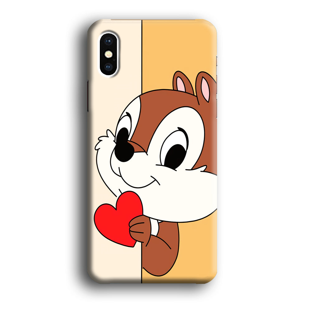 Chip Character Give Love Chip And Dale iPhone XS Case
