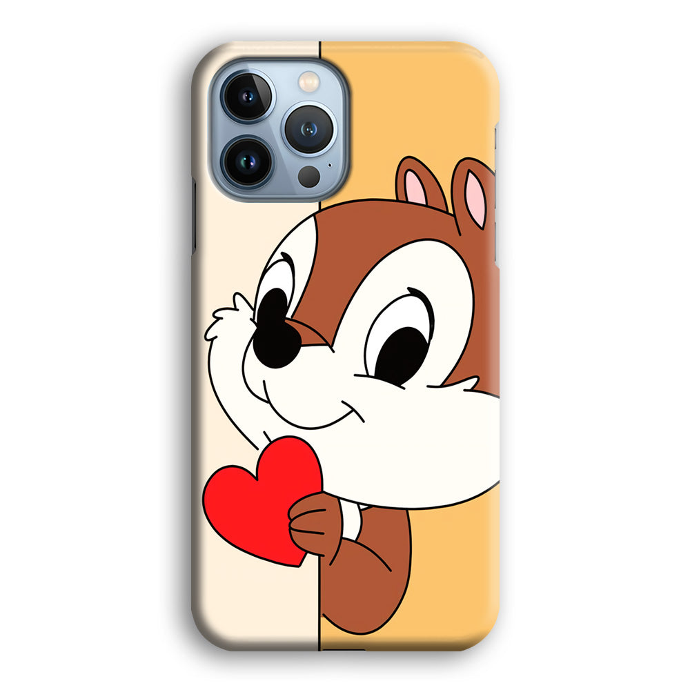 Chip Character Give Love Chip And Dale iPhone 14 Pro Case