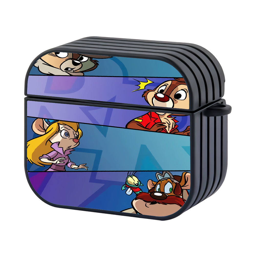 Chip N Dale Rescue Rangers Surprised Hard Plastic Case Cover For Apple Airpods 4 - Ezzystore