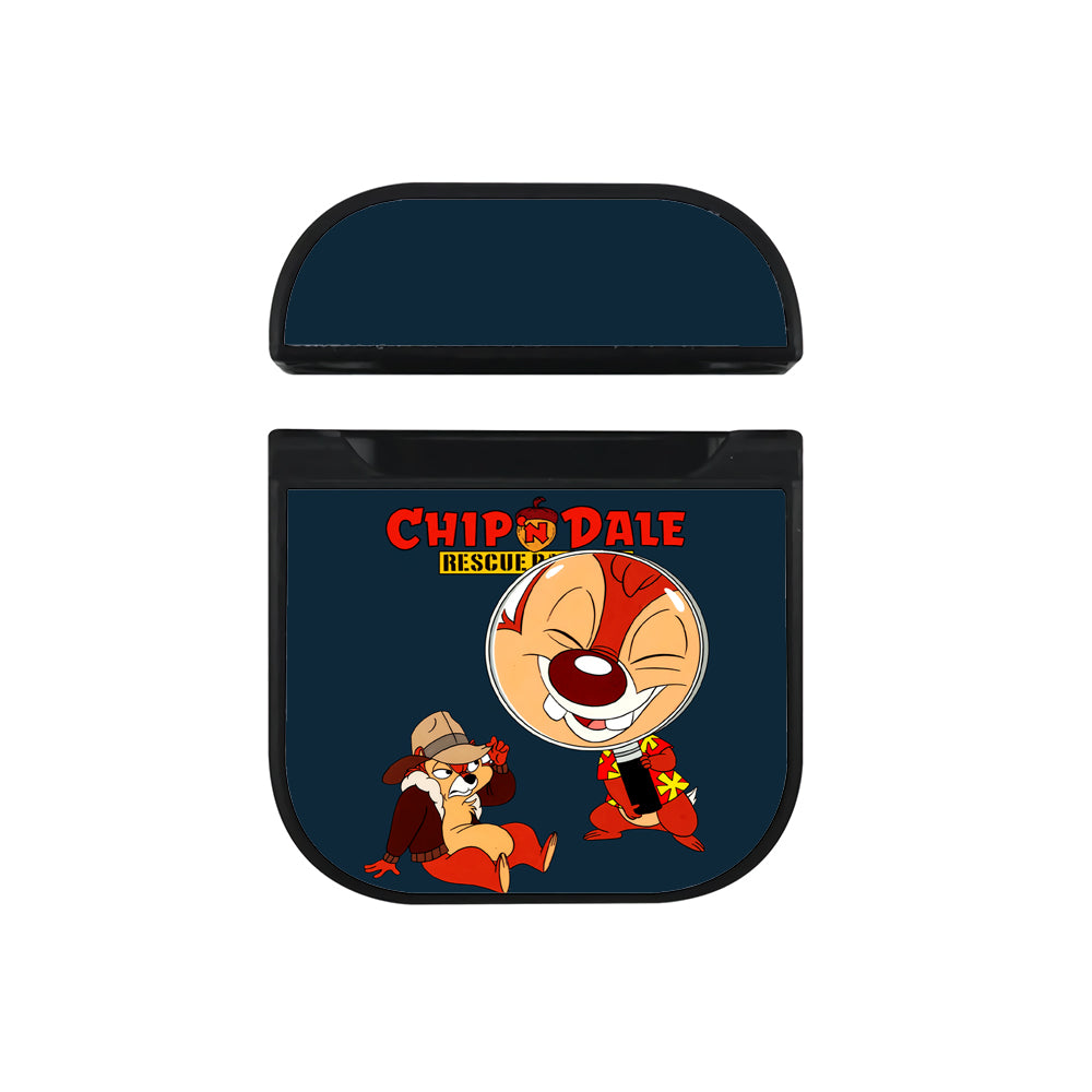 Chip N Dale Rescue Ranges Navy Hard Plastic Case Cover For Apple Airpods