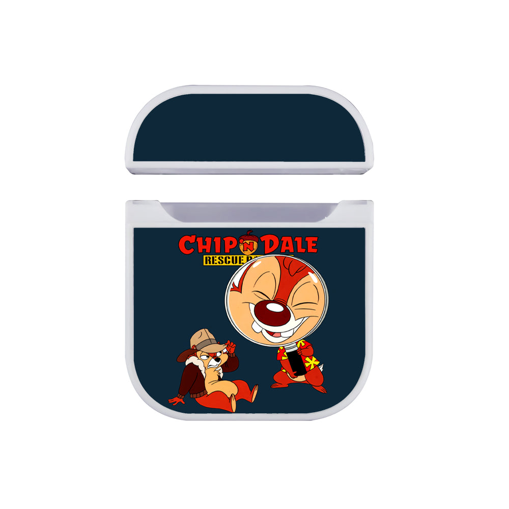 Chip N Dale Rescue Ranges Navy Hard Plastic Case Cover For Apple Airpods