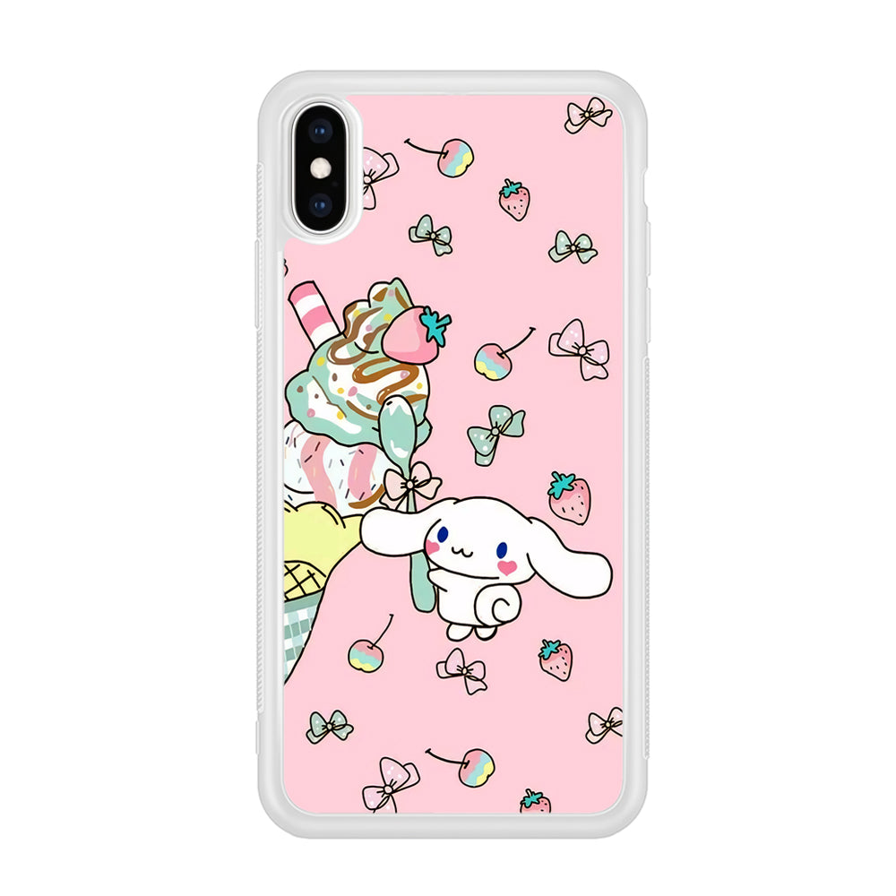 Cinnamoroll Ice Cream Dessert iPhone XS Case