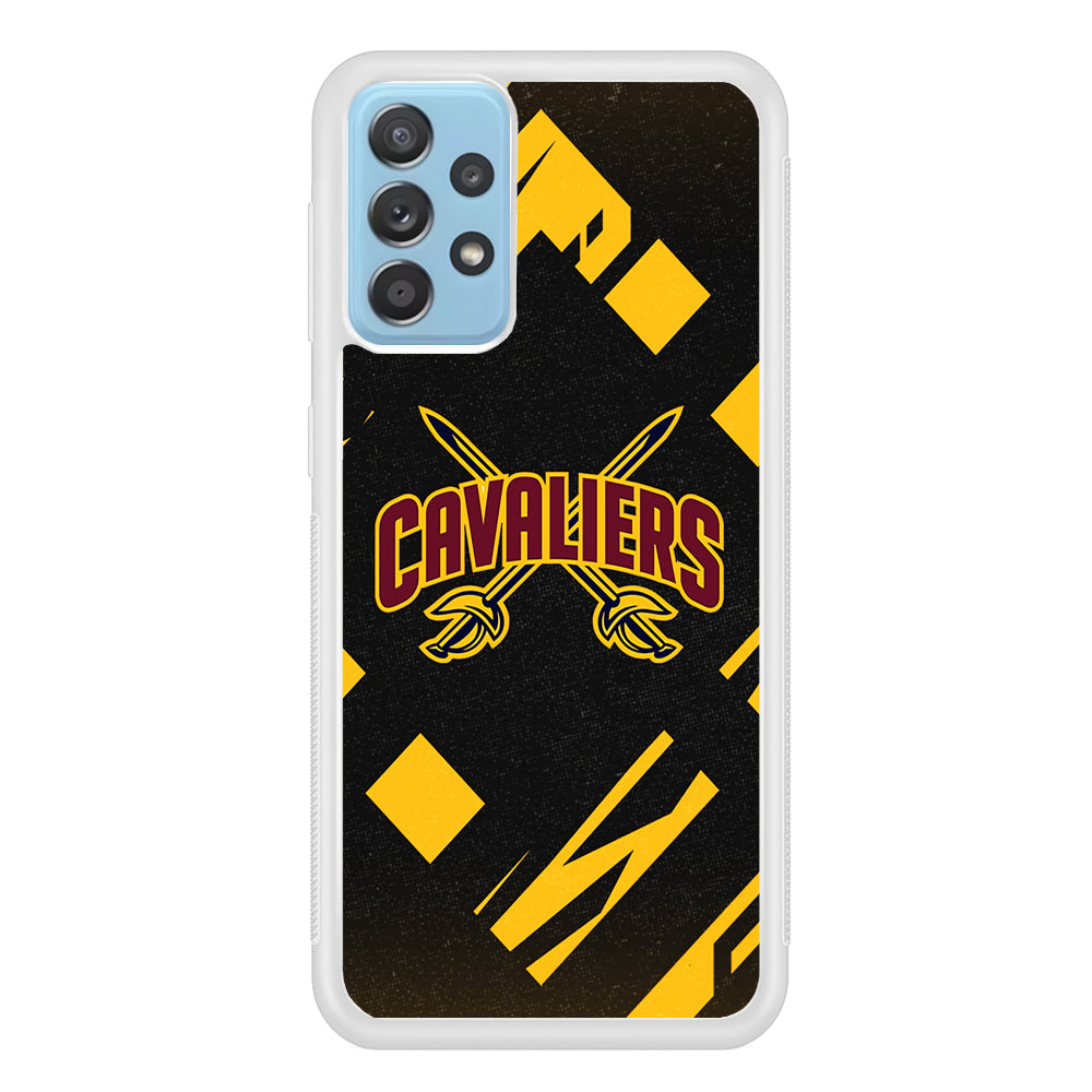 Cleveland Cavaliers Yellow Pattern Samsung Galaxy A52 Case