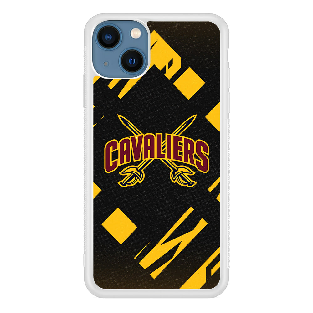 Cleveland Cavaliers Yellow Pattern iPhone 14 Plus Case