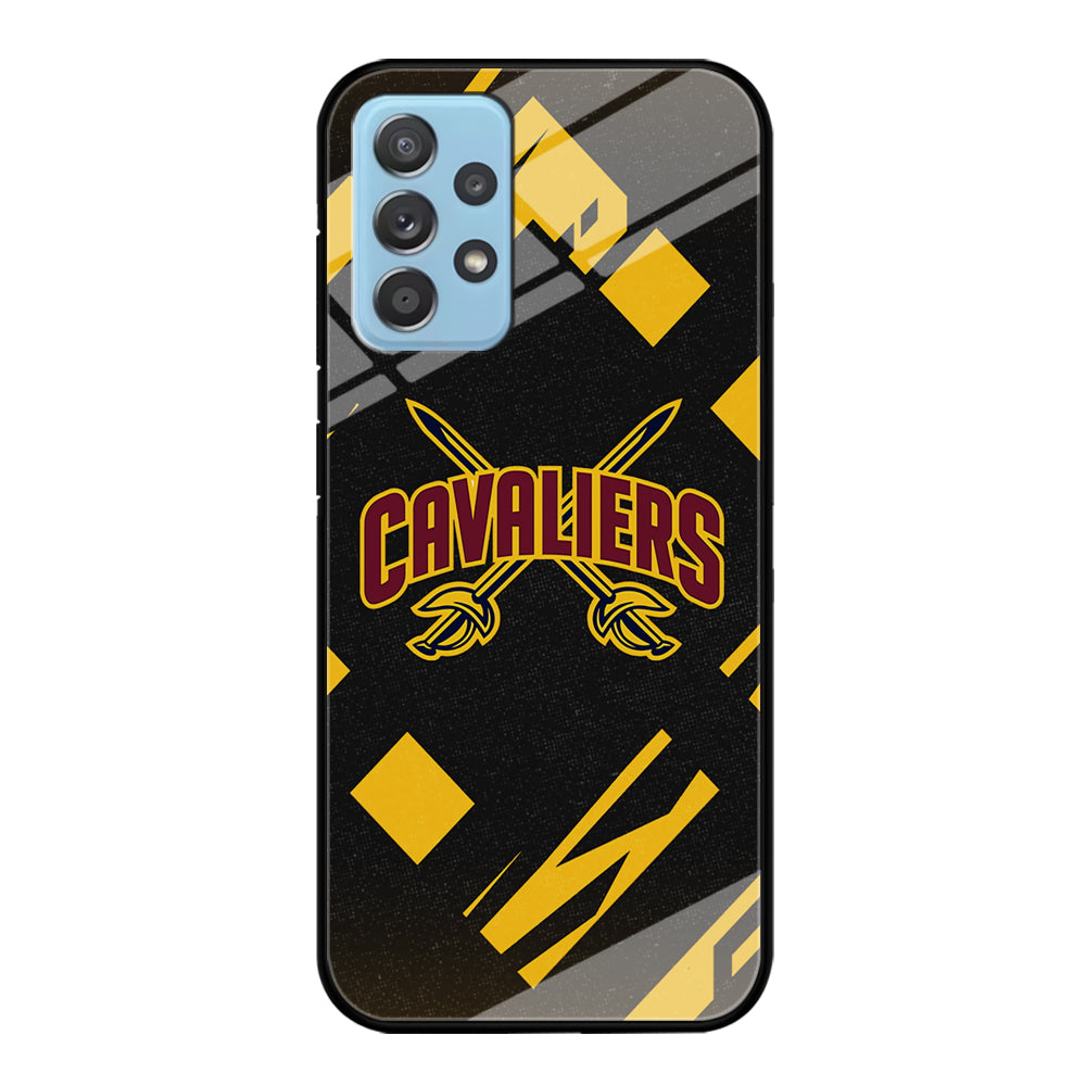 Cleveland Cavaliers Yellow Pattern Samsung Galaxy A52 Case