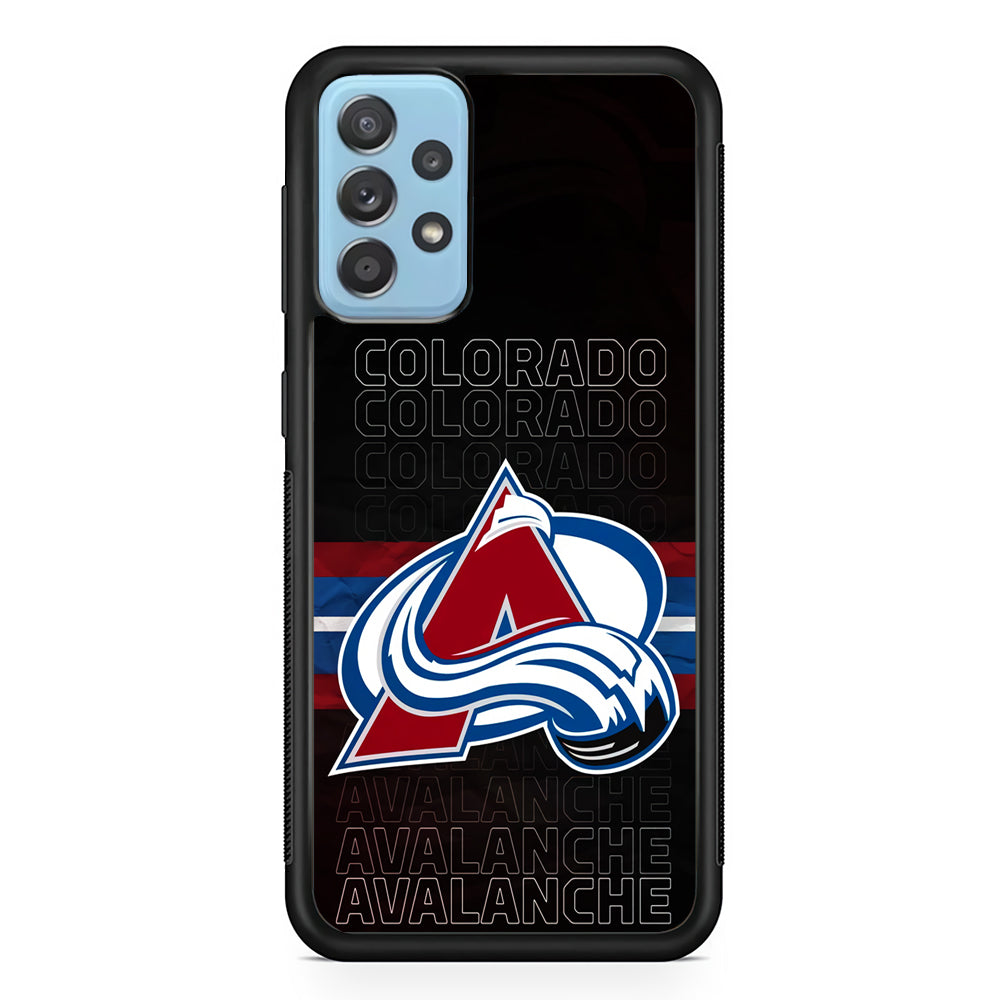 Colorado Avalanche Word Of Team Samsung Galaxy A52 Case