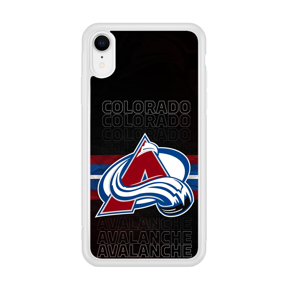 Colorado Avalanche Word Of Team iPhone XR Case