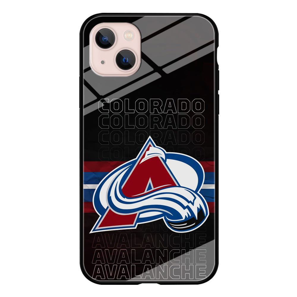 Colorado Avalanche Word Of Team iPhone 15 Plus Case