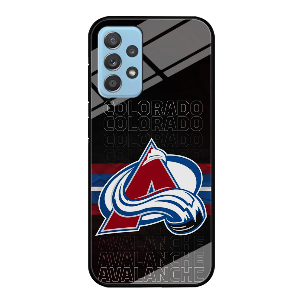 Colorado Avalanche Word Of Team Samsung Galaxy A72 Case