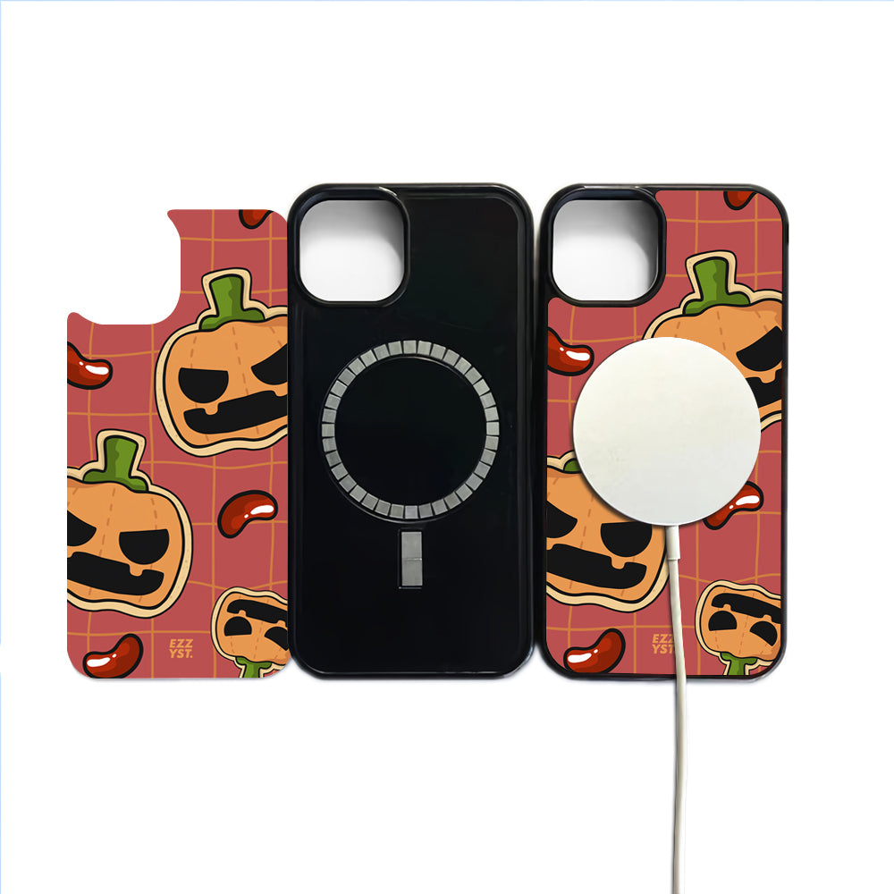 Creepy Party Props Pumpkin Never Smile Magsafe iPhone Case