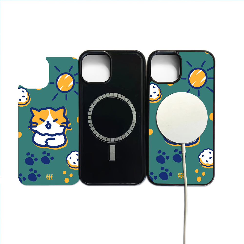 Cute Cartoon Enjoying a Sunny Day Magsafe iPhone Case