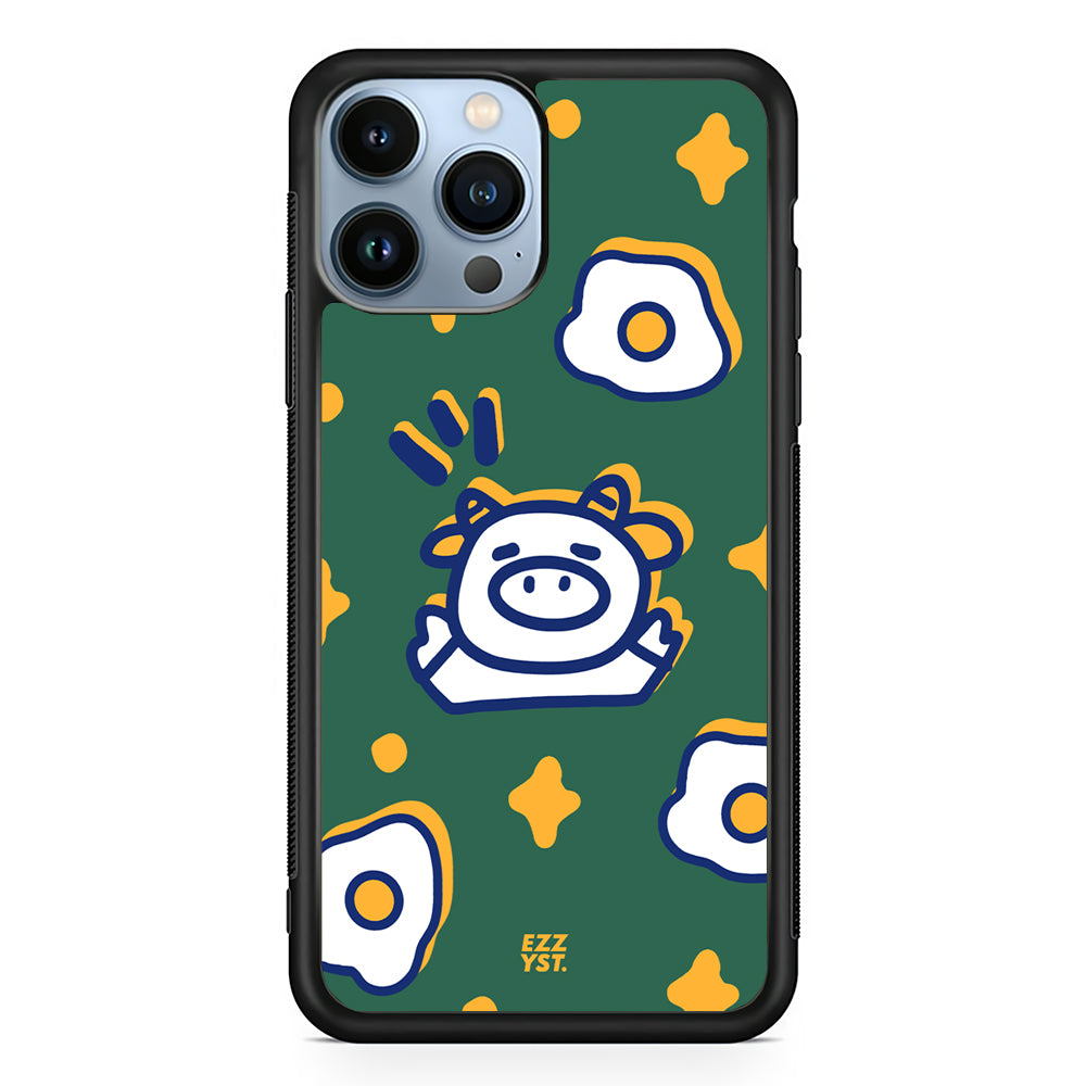 Cute Cartoon Greeting from Afar Magsafe iPhone Case