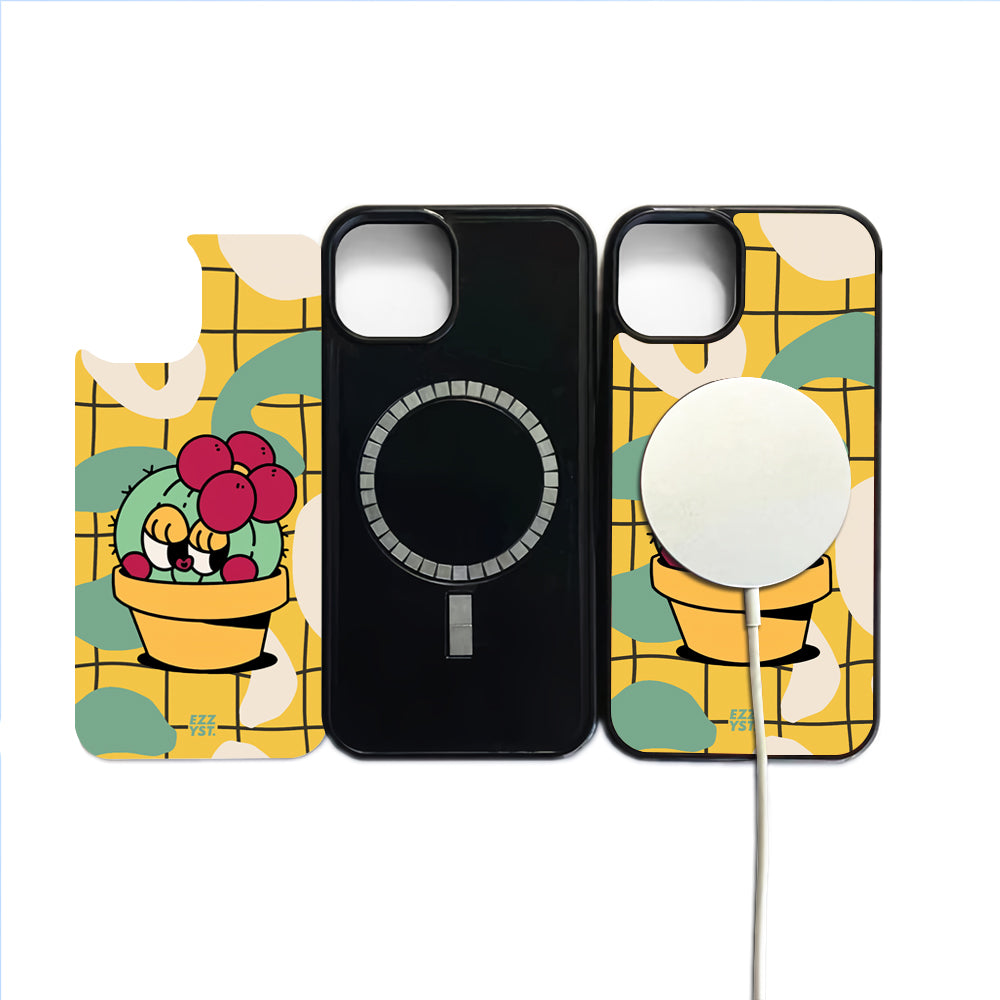 Cute Desert Plants Shy Little Cactus Magsafe iPhone Case