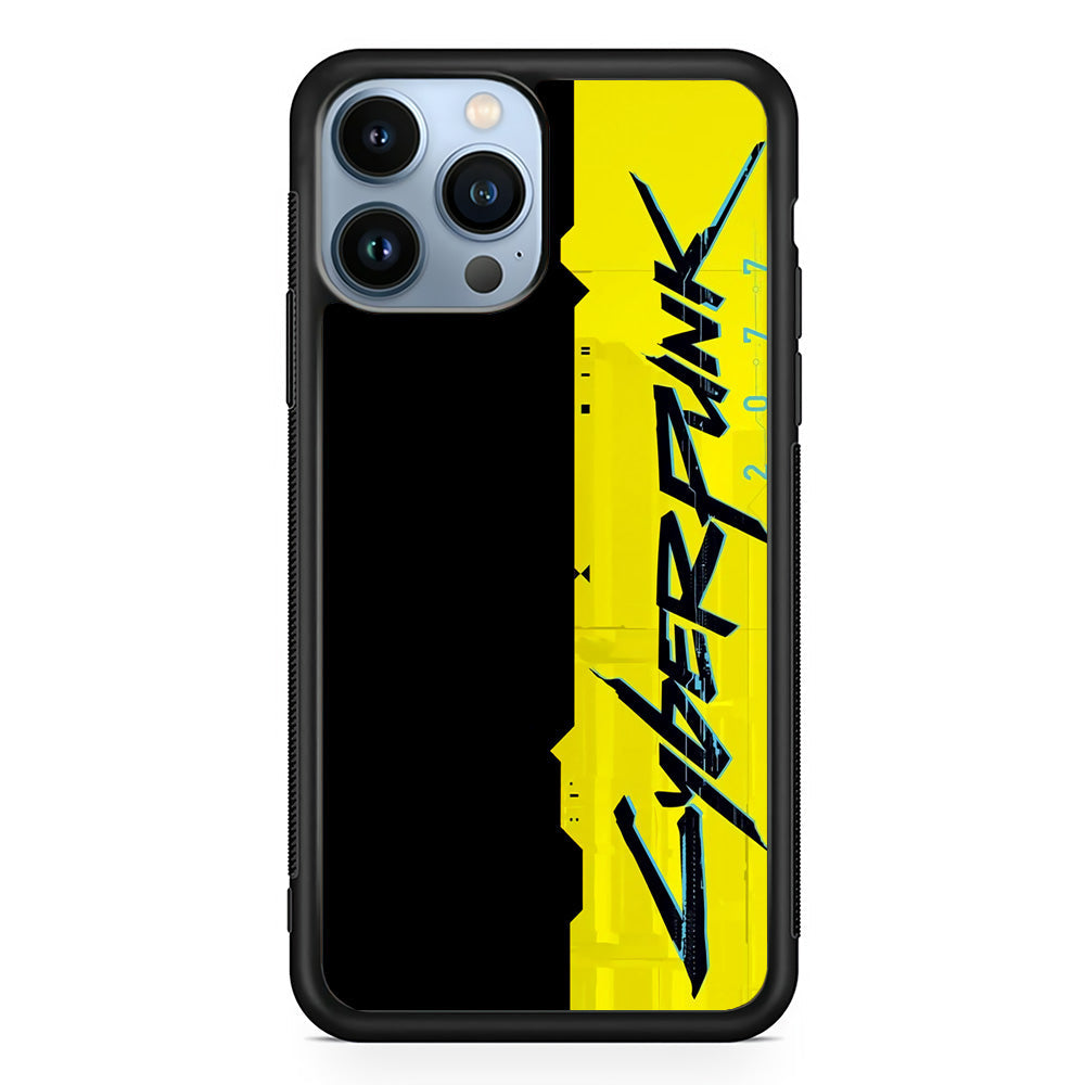Cyberpunk Black Yellow iPhone 15 Pro Max Case