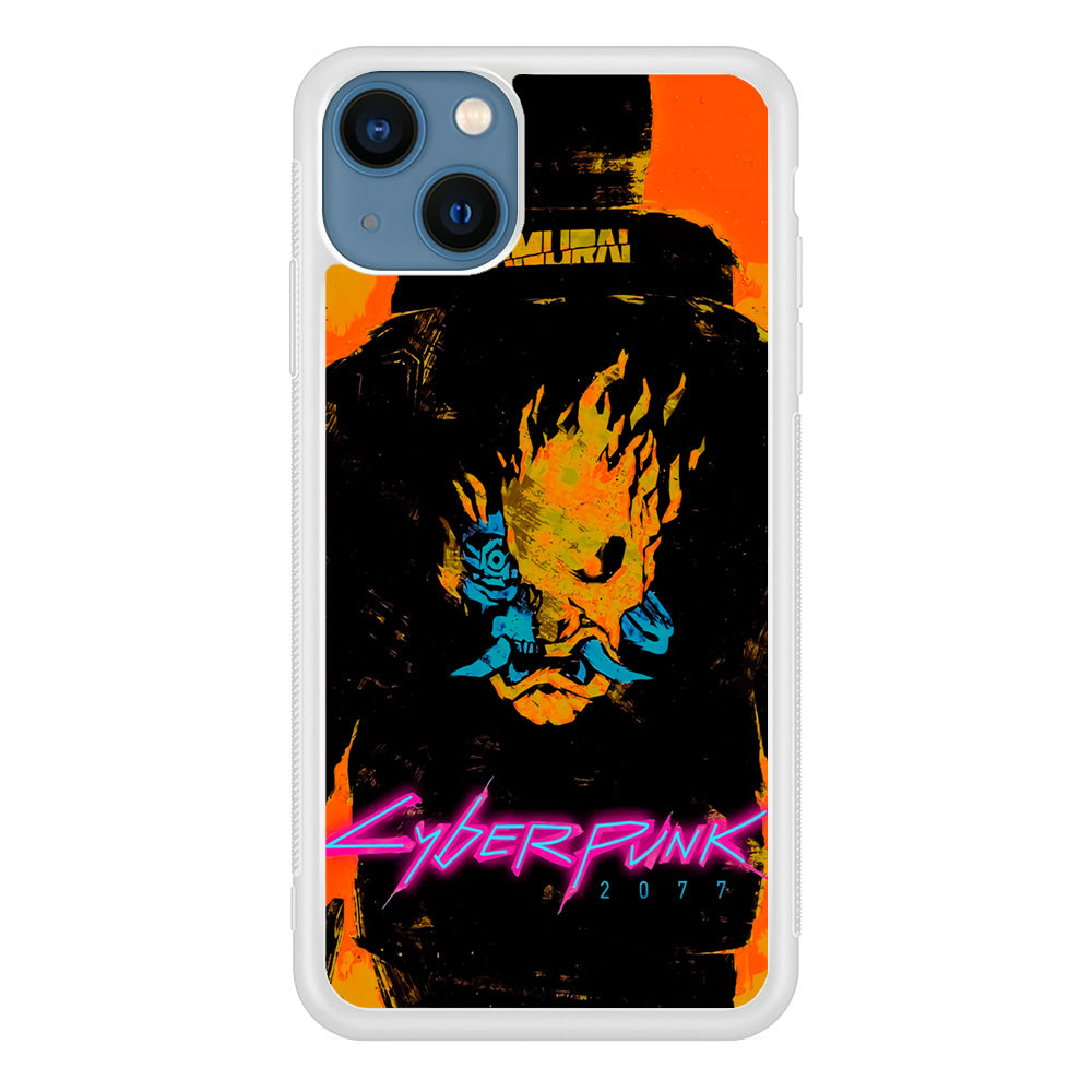 Cyberpunk Samurai Paint Art iPhone 15 Plus Case