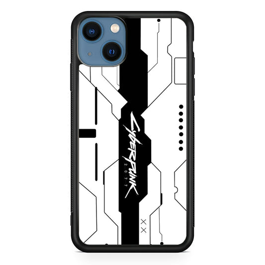 Cyberpunk White Pattern iPhone 15 Plus Case