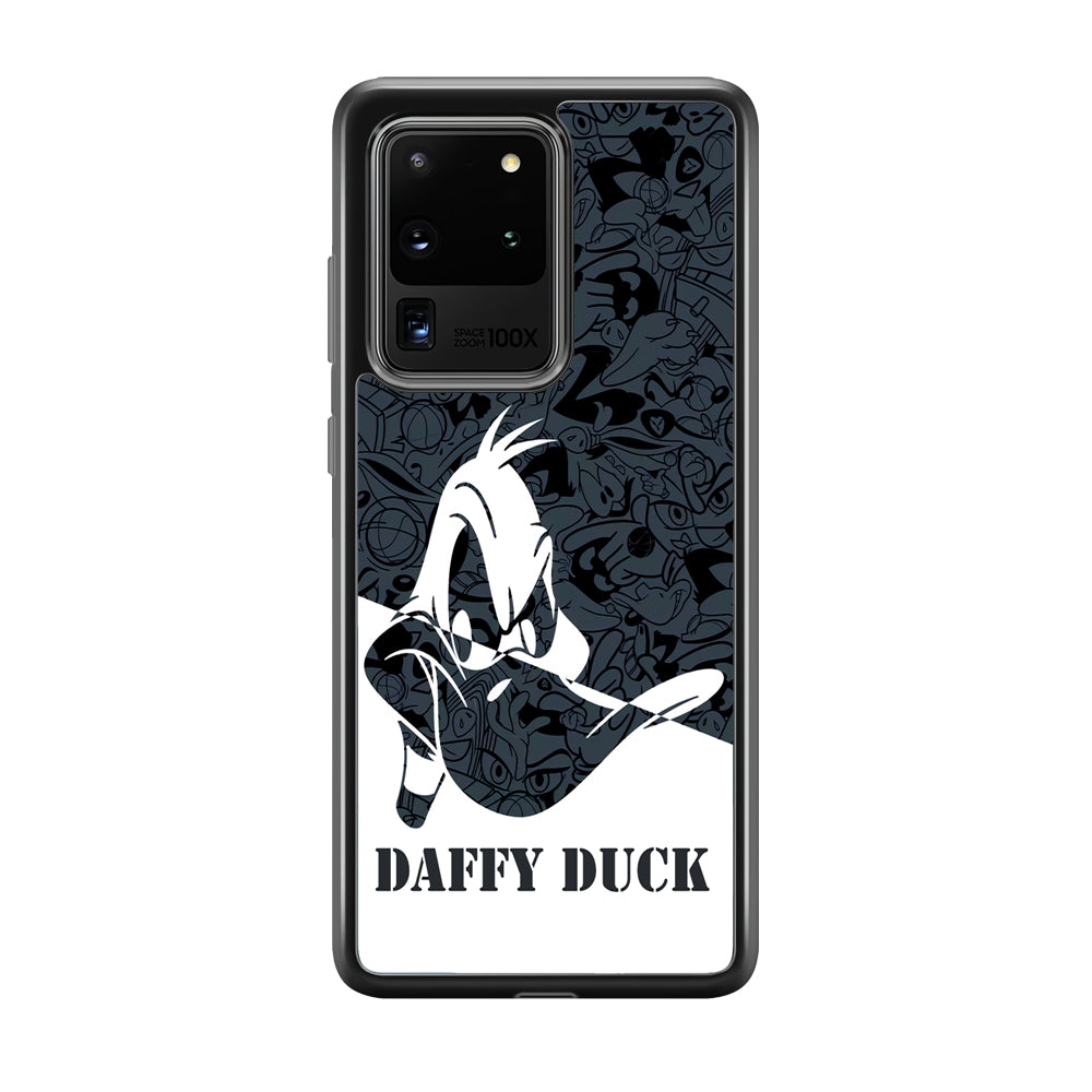 Daffy Duck Silhouette Of Pattern Samsung Galaxy S20 Ultra Case