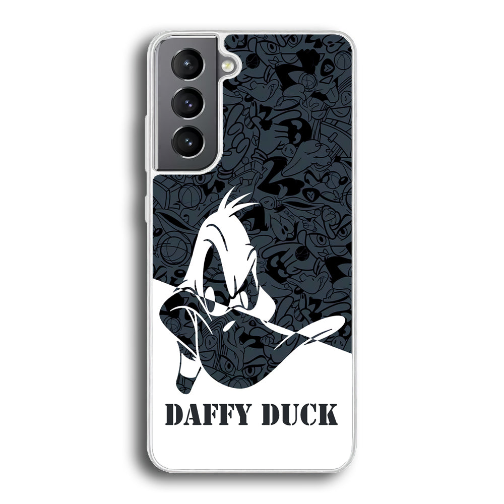 Daffy Duck Silhouette Of Pattern Samsung Galaxy S21 Case