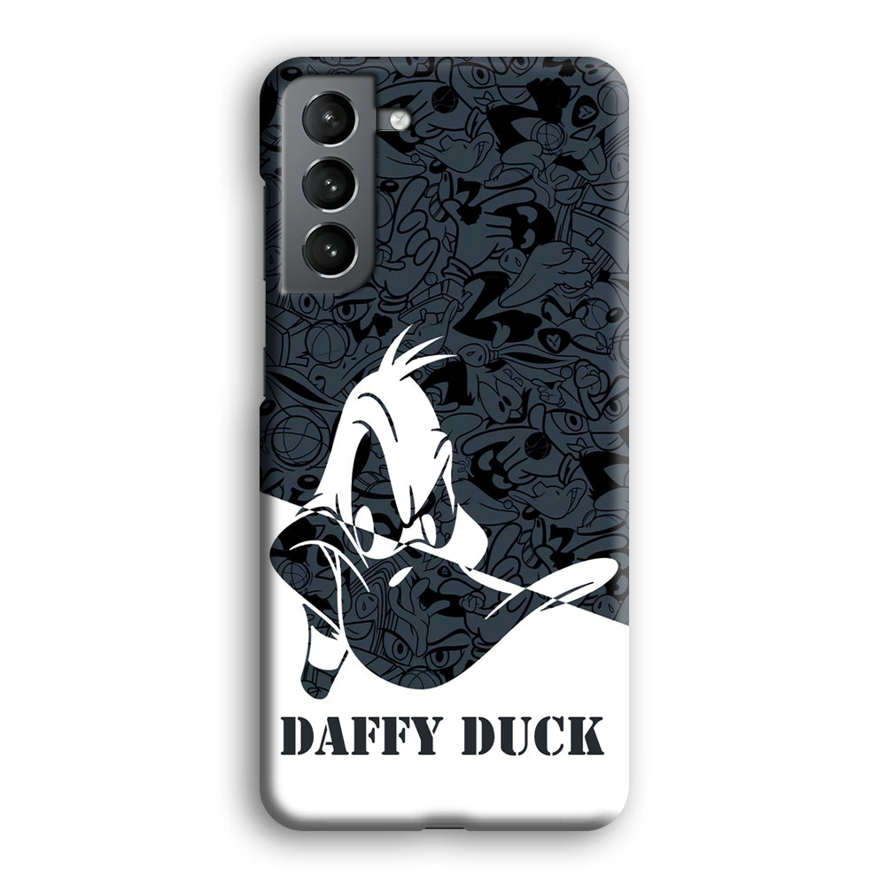 Daffy Duck Silhouette Of Pattern Samsung Galaxy S21 Case