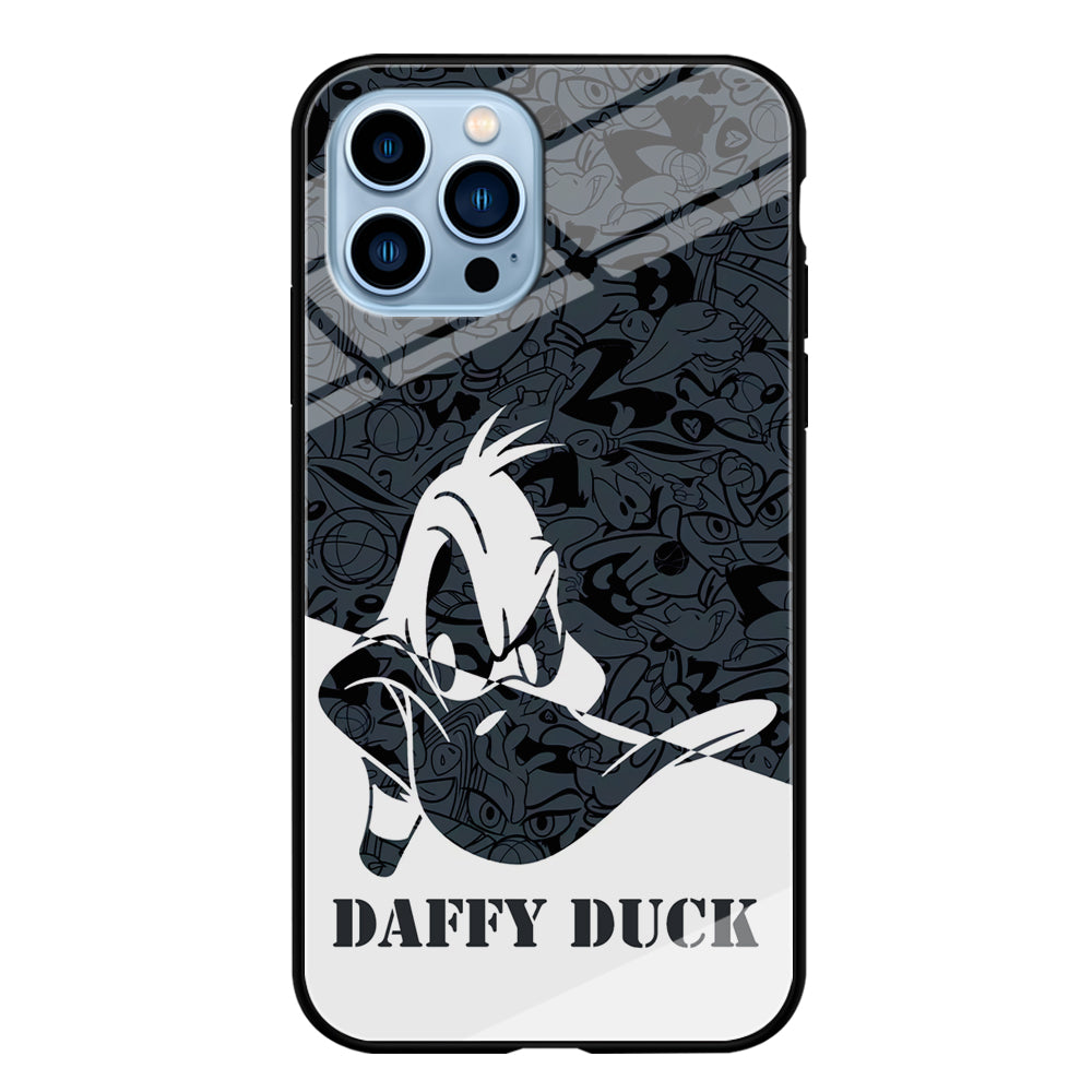 Daffy Duck Silhouette Of Pattern iPhone 14 Pro Case