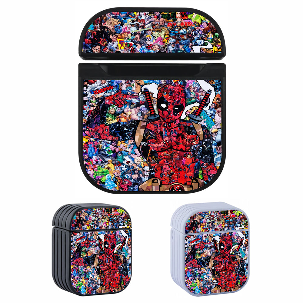 Deadpool Comic Heroes Hard Plastic Case Cover For Apple Airpods