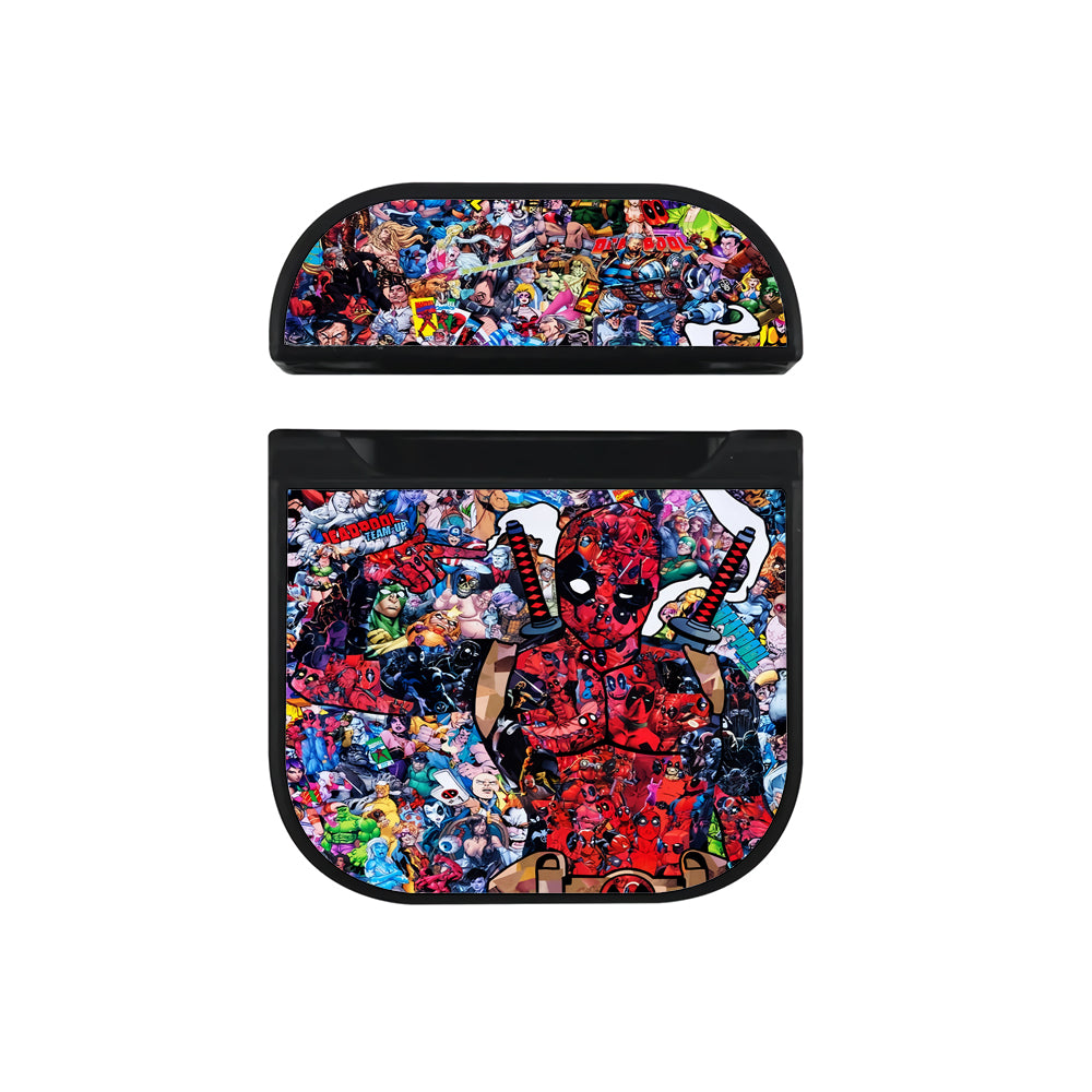 Deadpool Comic Heroes Hard Plastic Case Cover For Apple Airpods