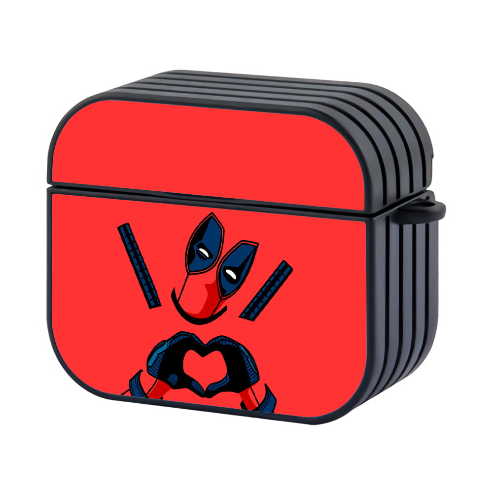Deadpool Give Love Hard Plastic Case Cover For Apple Airpods 3 - Ezzystore