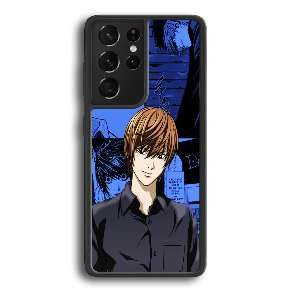 Death Note Light Yagami Comic Samsung Galaxy S24 Ultra Case - Ezzystore