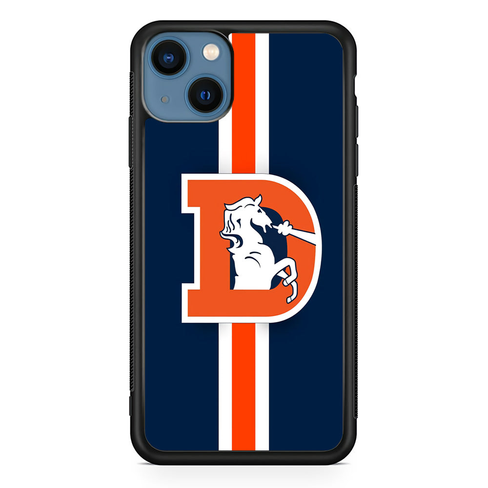 Denver Broncos Stripe iPhone 15 Case