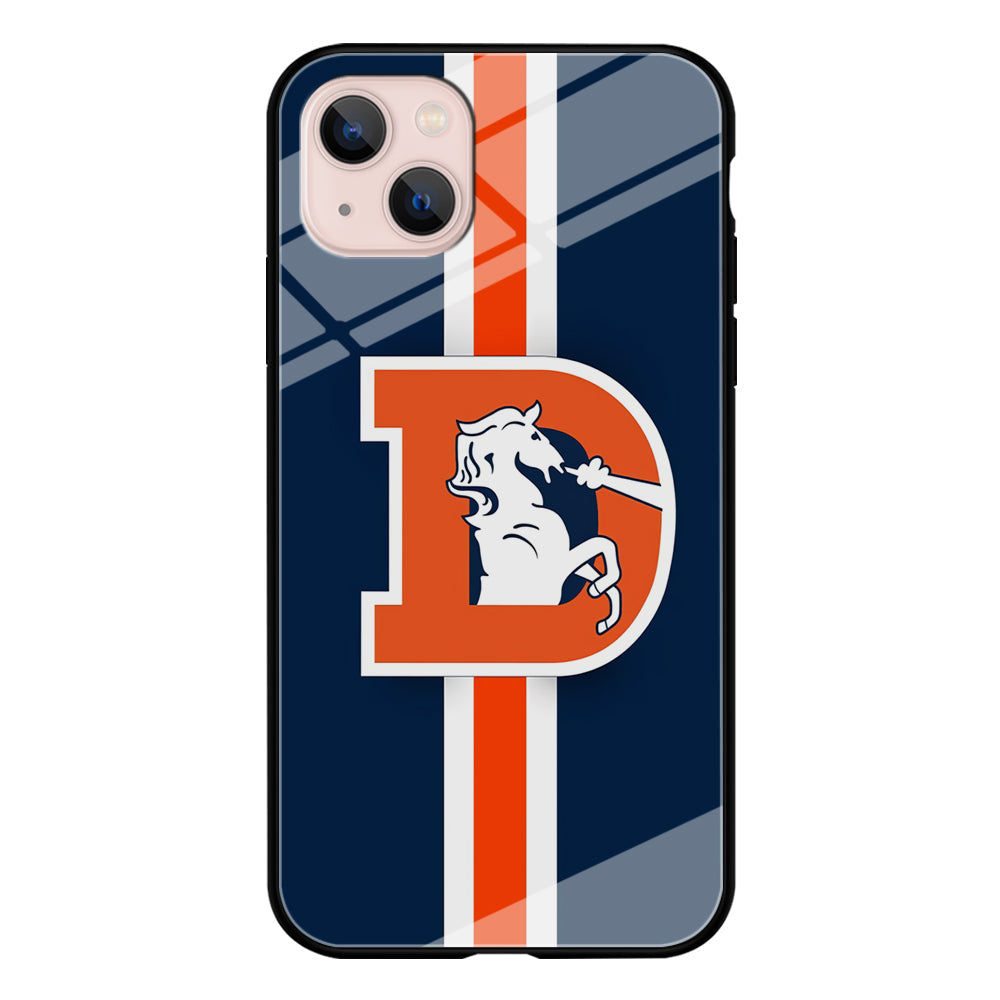 Denver Broncos Stripe iPhone 15 Plus Case
