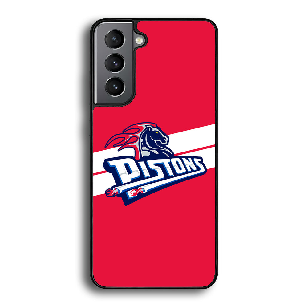 Detroit Pistons White Stripe Samsung Galaxy S24 Plus Case - Ezzystore
