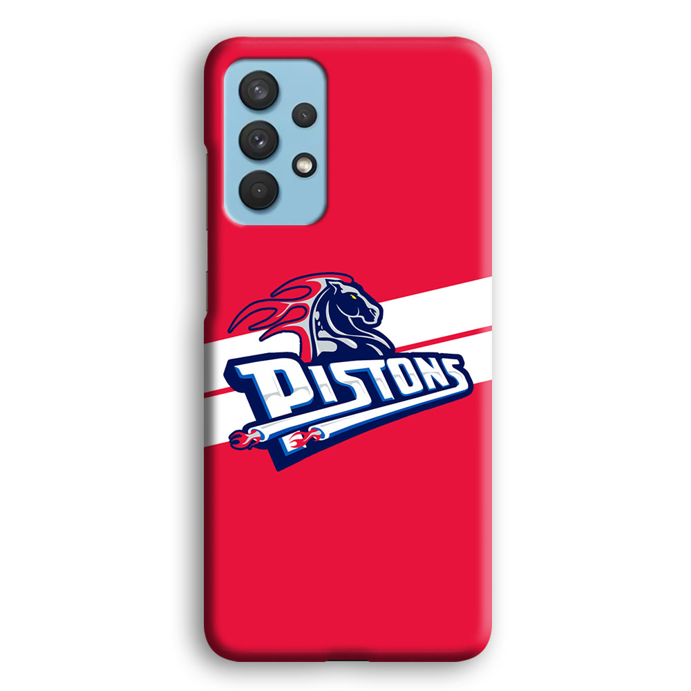 Detroit Pistons White Stripe Samsung Galaxy A32 Case