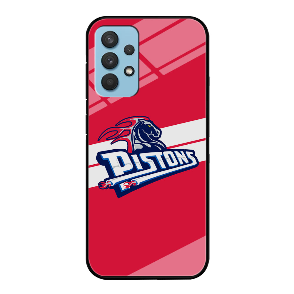 Detroit Pistons White Stripe Samsung Galaxy A32 Case