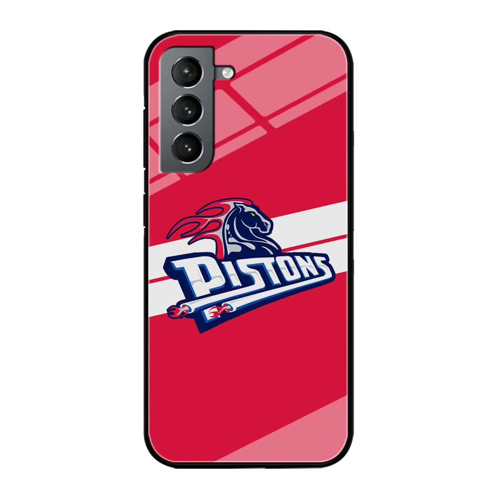 Detroit Pistons White Stripe Samsung Galaxy S21 Case
