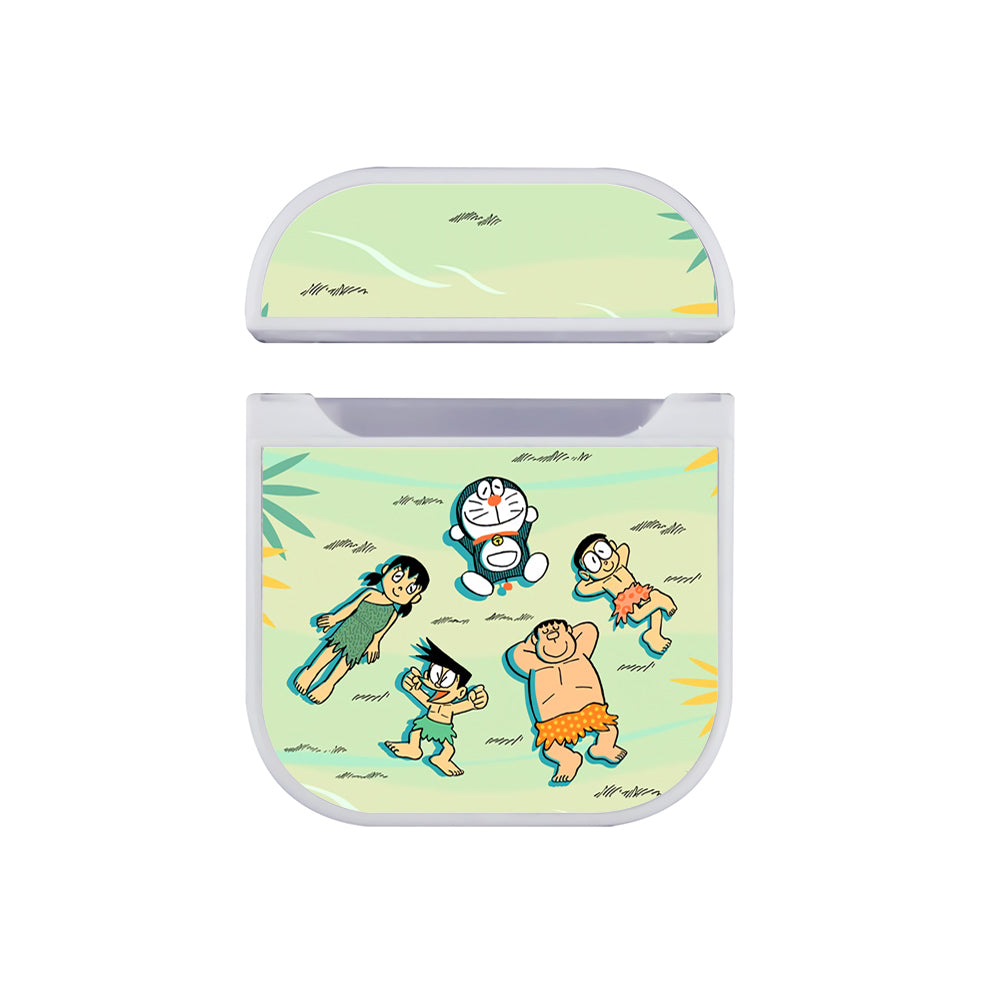 Doraemon Enjoy Adventures Hard Plastic Case Cover For Apple Airpods