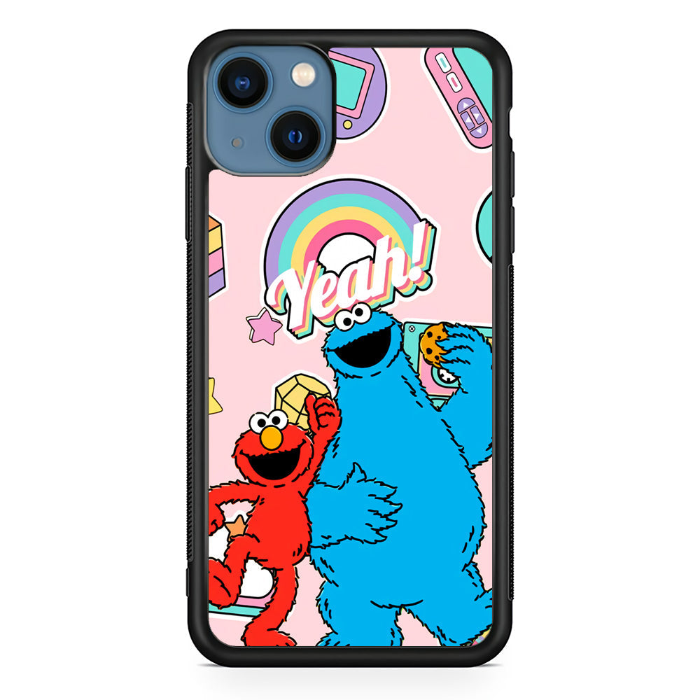 Elmo And Cookie Vintage Style iPhone 15 Case