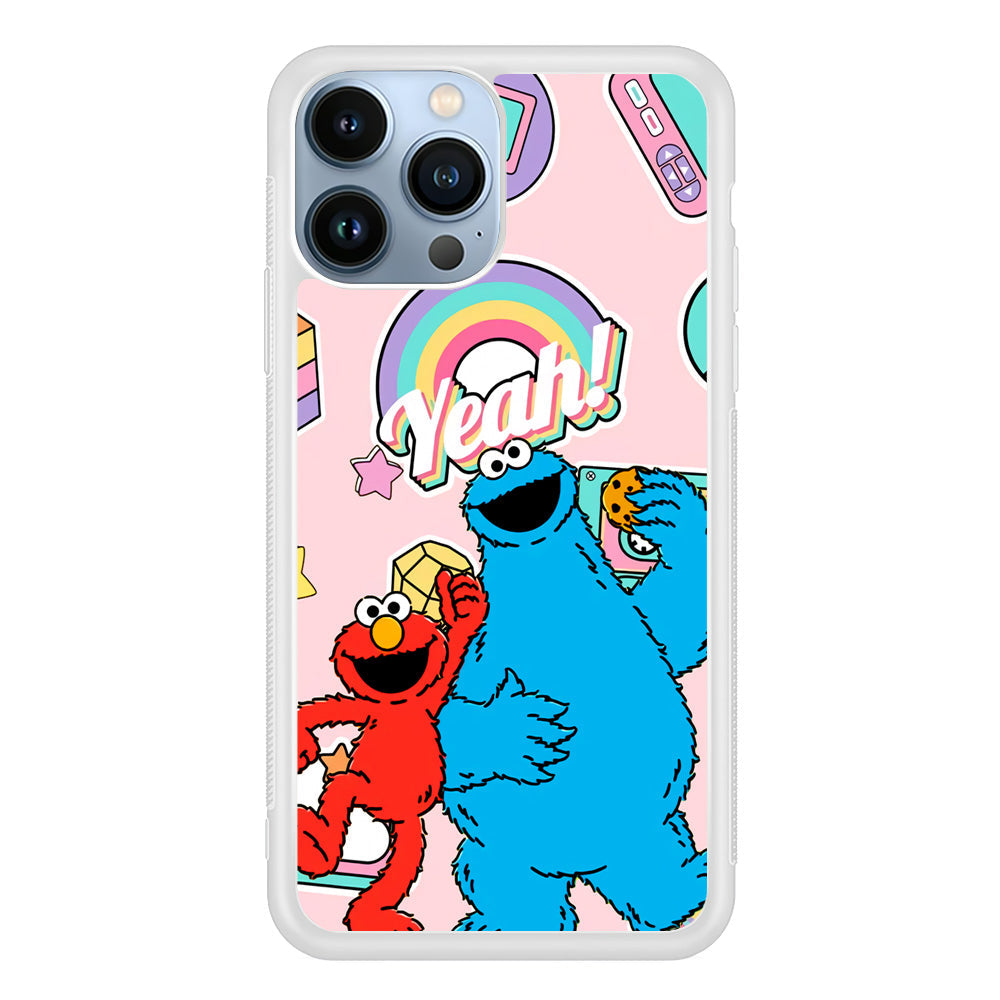 Elmo And Cookie Vintage Style iPhone 14 Pro Case